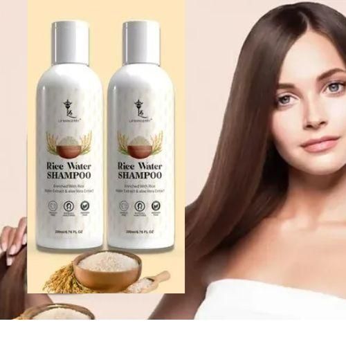 Rice Water Hair Shampoo, Paraben and Sulphate Free (Pack of 2)